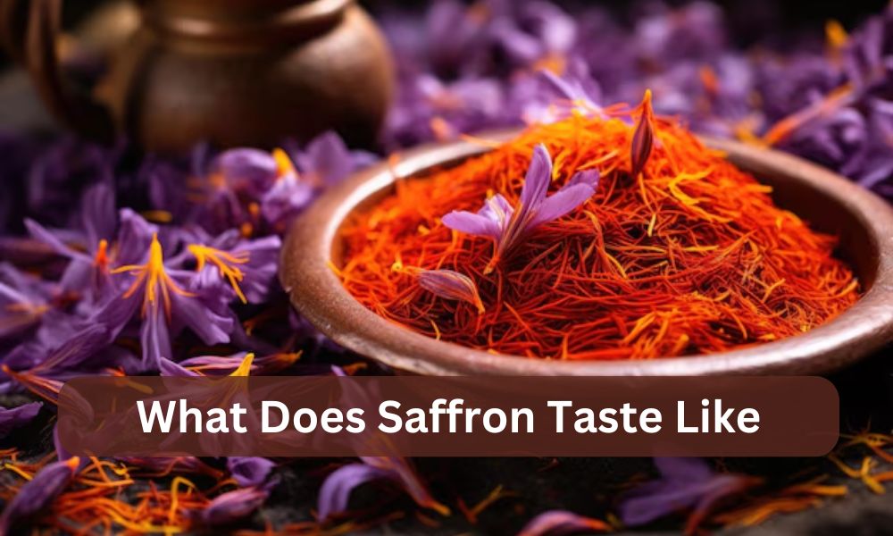 what does saffron taste like