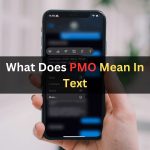 what does pmo mean in text