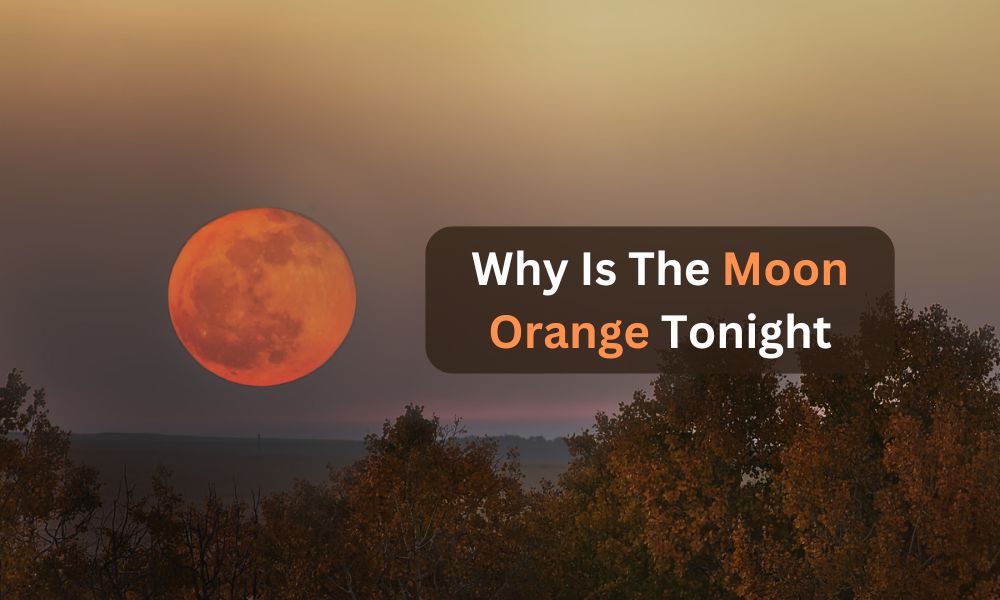 why is the moon orange tonight